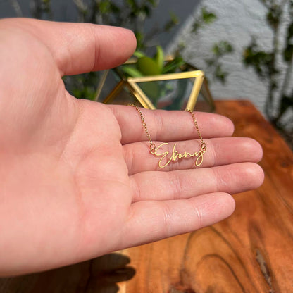 Personalized Mom Signature Name Necklace