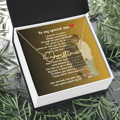 Personalized To My Special One Signature Name Necklace