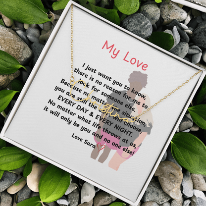 Personalized My Love Signature Name Necklace
