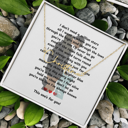 Personalized This One's For You Signature Name Necklace