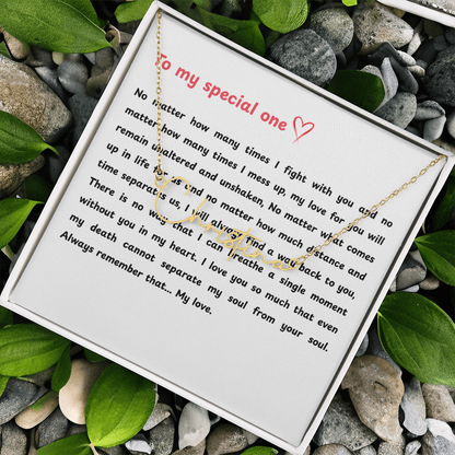 Personalized To My Special One Signature Name Necklace