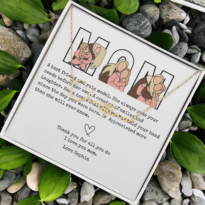 Personalized Mom Signature Name Necklace