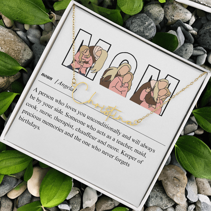 Personalized Mom Signature Name Necklace
