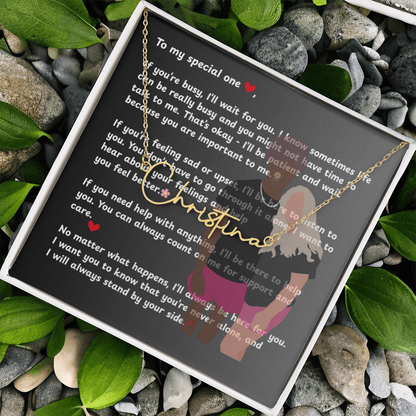 Personalized To My Special One Signature Name Necklace