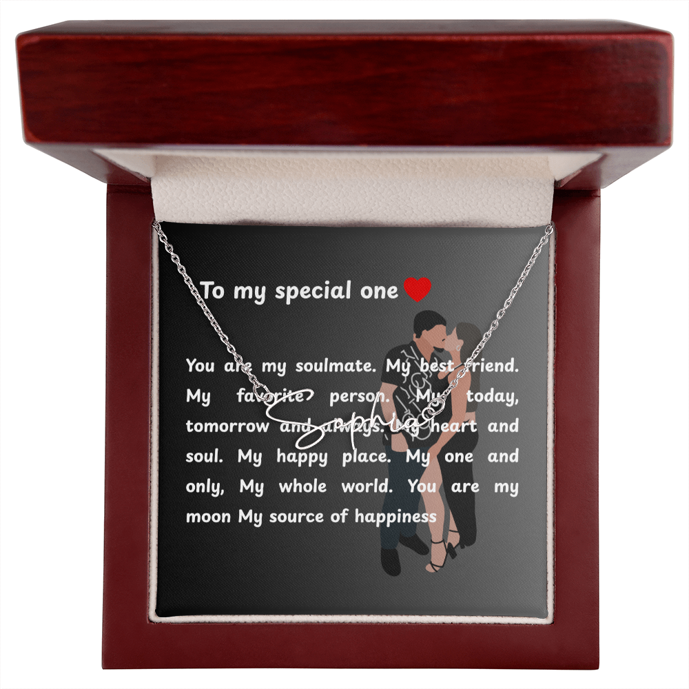 Personalized To My Special One Signature Name Necklace