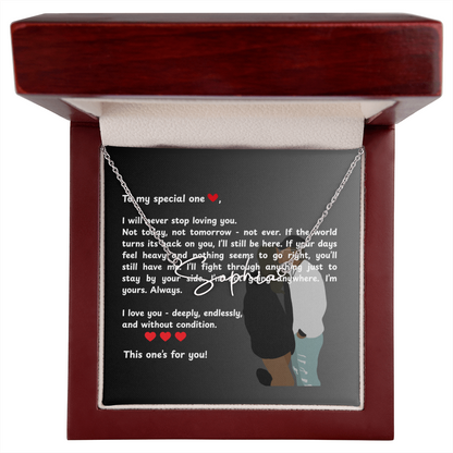 Personalized To My Special One Signature Name Necklace