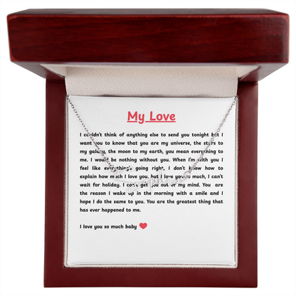 Personalized My Love Signature Name Necklace