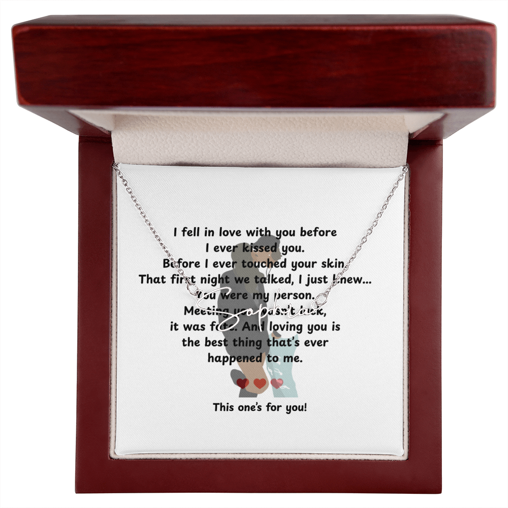 Personalized This One's For You Signature Name Necklace