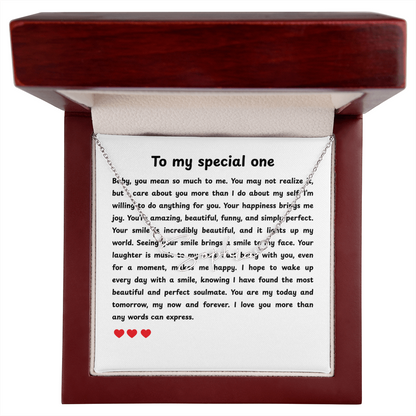 Personalized To My Special One Signature Name Necklace