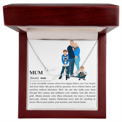 Personalized Mum Signature Name Necklace