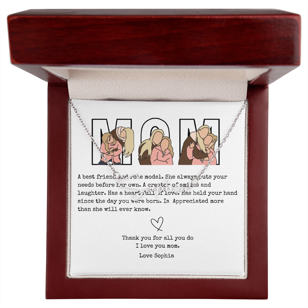 Personalized Mom Signature Name Necklace