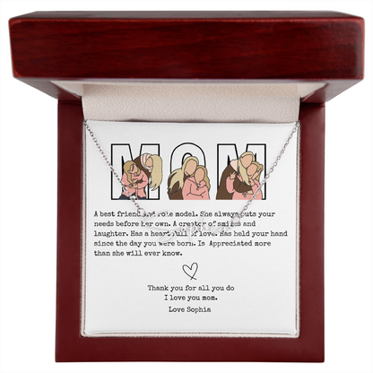 Personalized Mom Signature Name Necklace