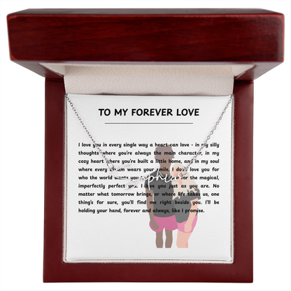 Personalized To My Forever Love Signature Name Necklace
