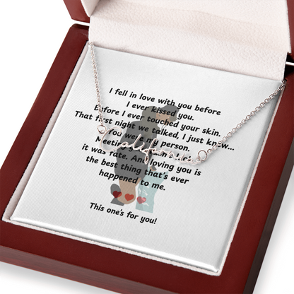 Personalized This One's For You Signature Name Necklace