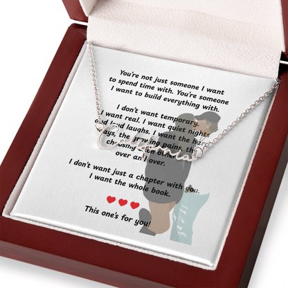 Personalized This One's For You Signature Name Necklace