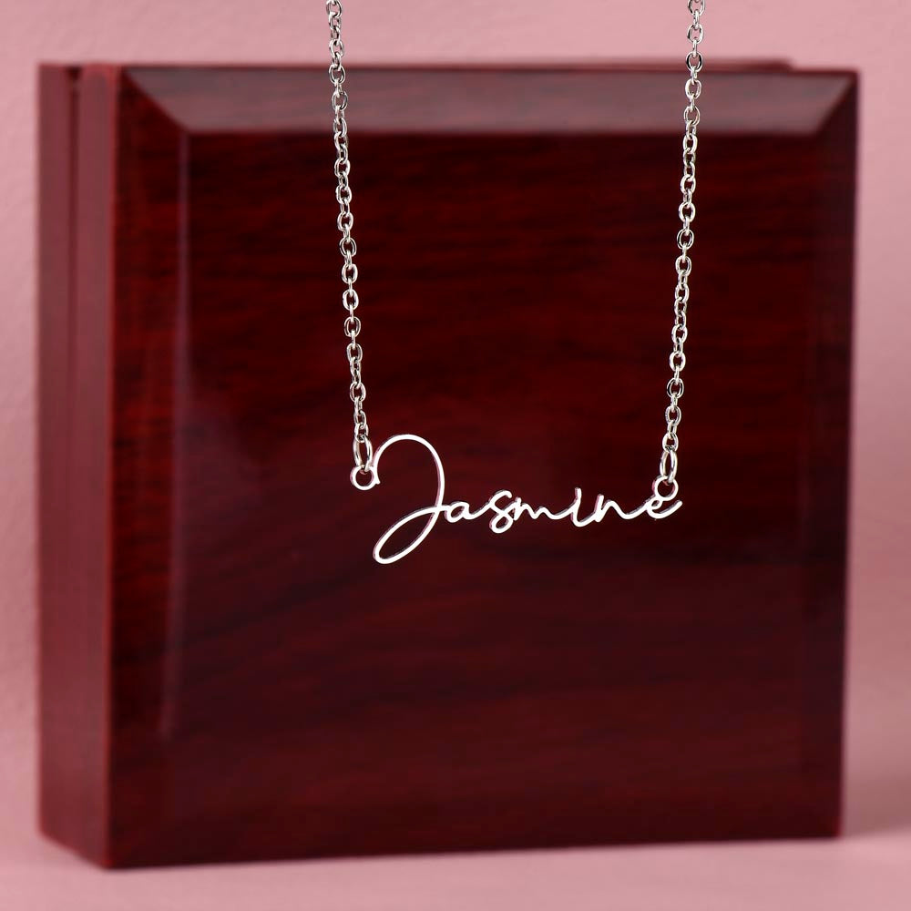 Personalized Mom Signature Name Necklace