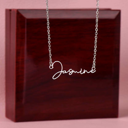 Personalized Mom Signature Name Necklace