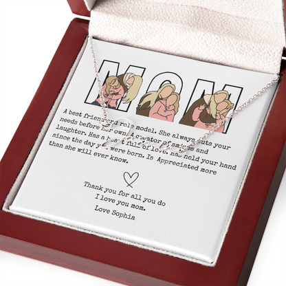 Personalized Mom Signature Name Necklace