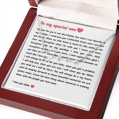 Personalized To My Special One Signature Name Necklace
