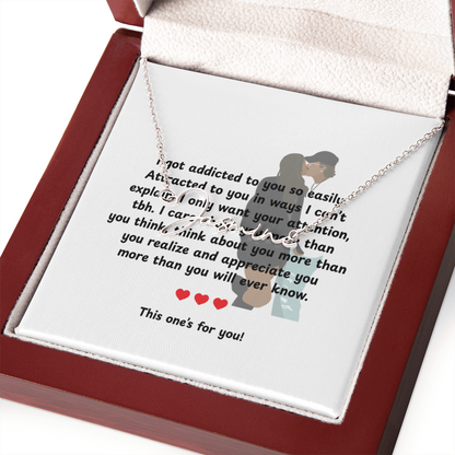 Personalized This One's For You Signature Name Necklace
