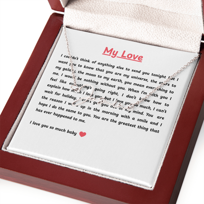 Personalized My Love Signature Name Necklace