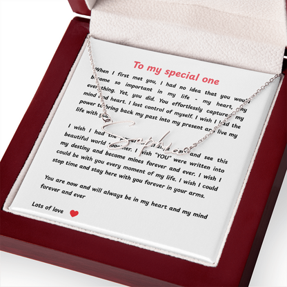 Personalized To My Special One Signature Name Necklace