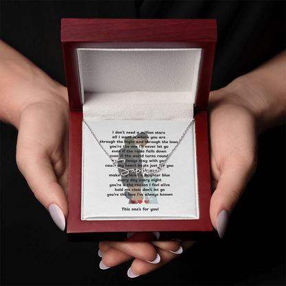 Personalized This One's For You Signature Name Necklace