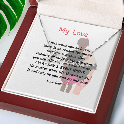 Personalized My Love Signature Name Necklace