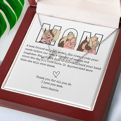 Personalized Mom Signature Name Necklace