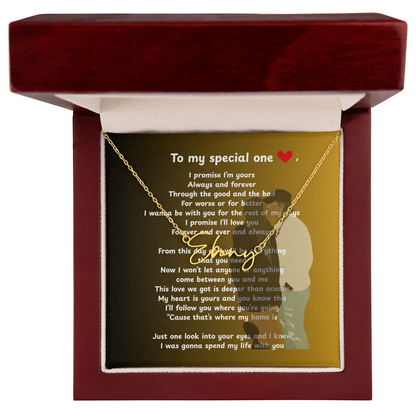 Personalized To My Special One Signature Name Necklace