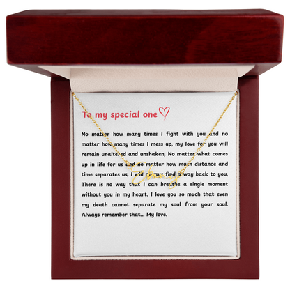 Personalized To My Special One Signature Name Necklace