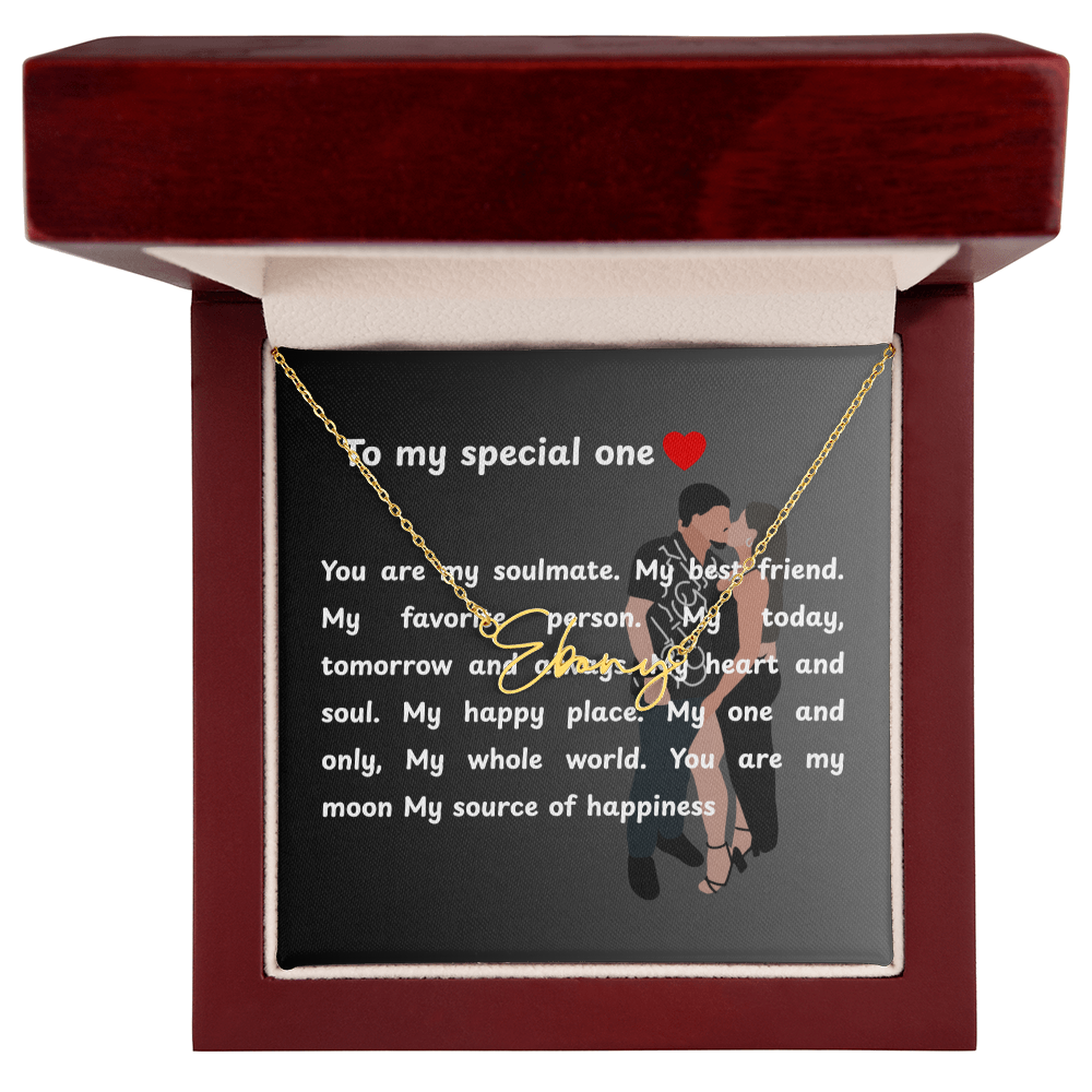 Personalized To My Special One Signature Name Necklace