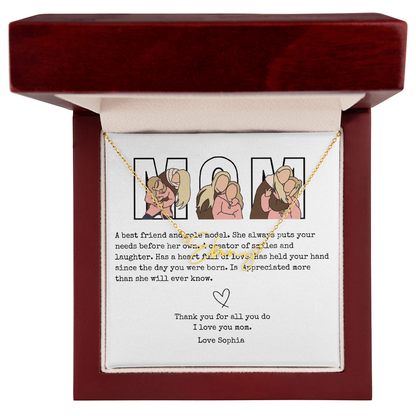 Personalized Mom Signature Name Necklace