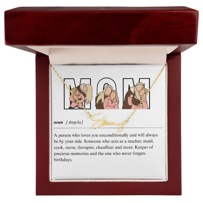 Personalized Mom Signature Name Necklace