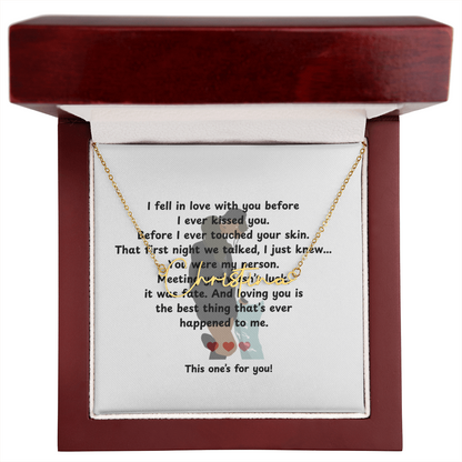 Personalized This One's For You Signature Name Necklace