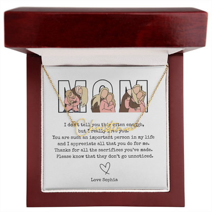 Personalized Mom Signature Name Necklace