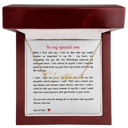 Personalized To My Special One Signature Name Necklace
