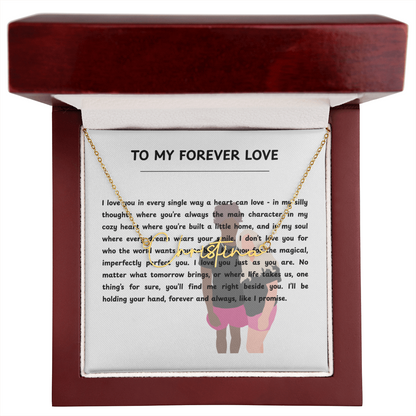 Personalized To My Forever Love Signature Name Necklace