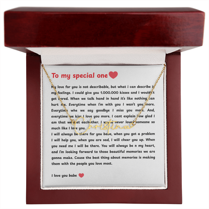 Personalized To My Special One Signature Name Necklace