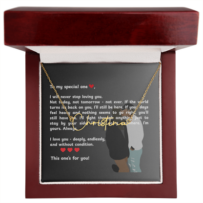 Personalized To My Special One Signature Name Necklace