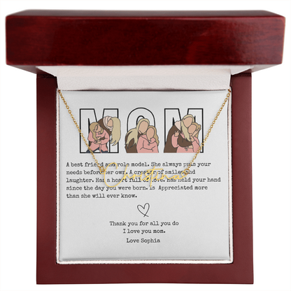 Personalized Mom Signature Name Necklace