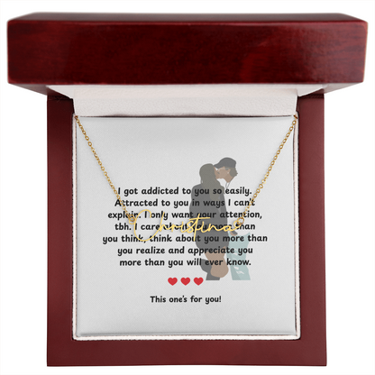 Personalized This One's For You Signature Name Necklace