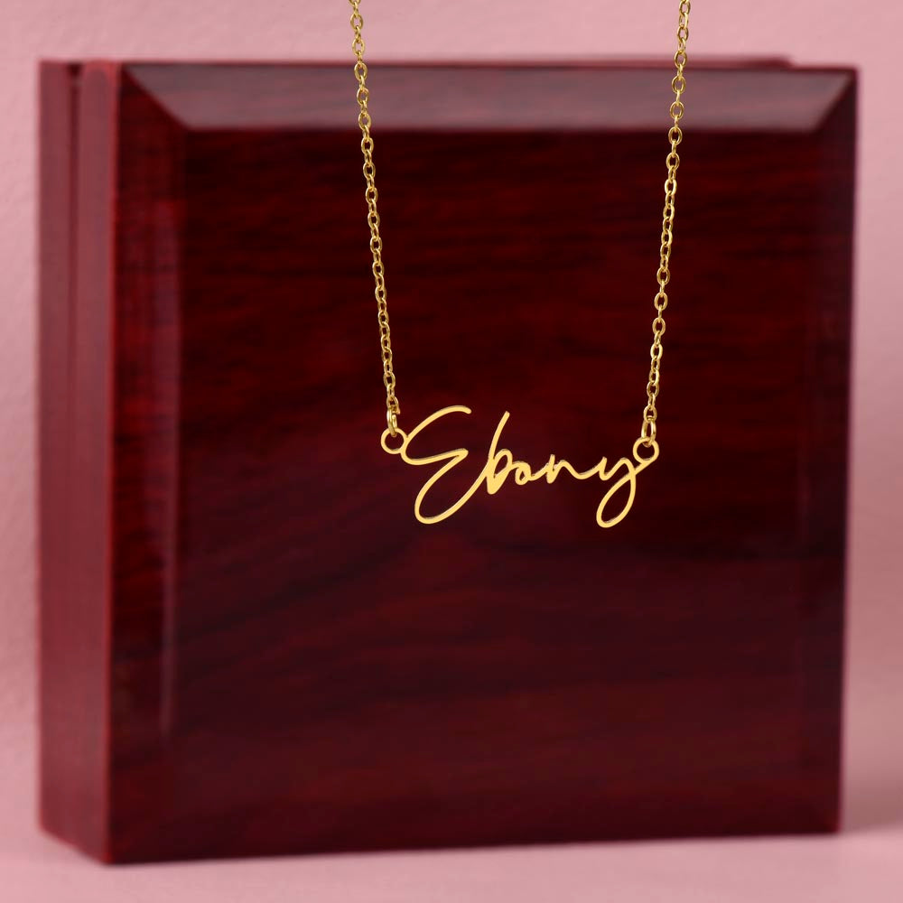 Personalized Mom Signature Name Necklace