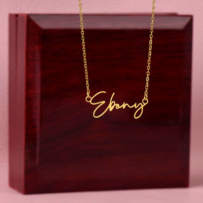 Personalized Mom Signature Name Necklace