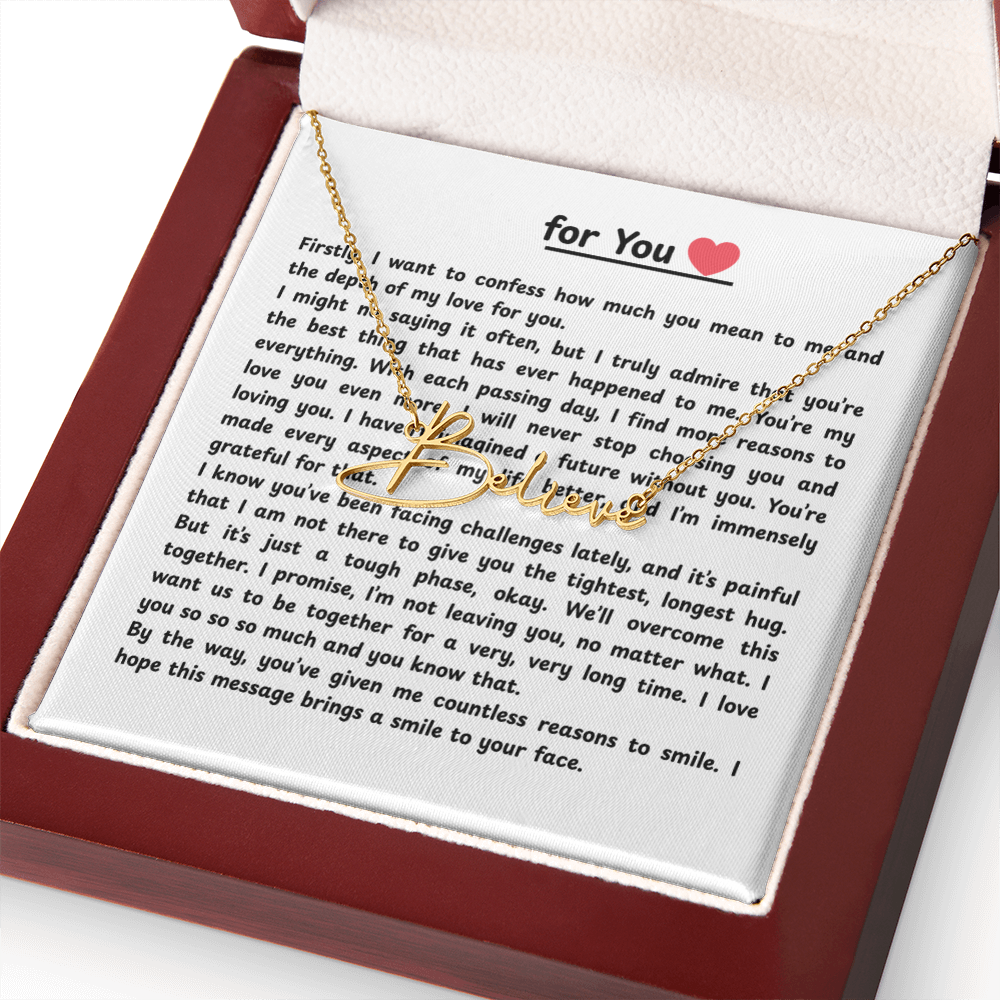 Personalized For You  Signature Name Necklace