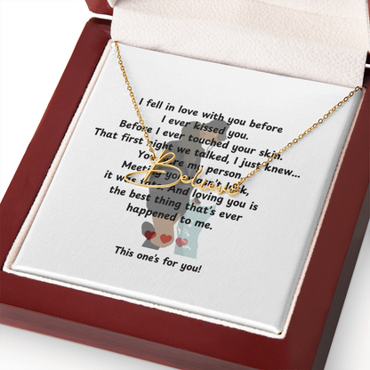 Personalized This One's For You Signature Name Necklace