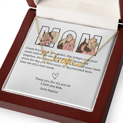 Personalized Mom Signature Name Necklace