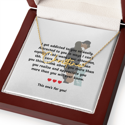 Personalized This One's For You Signature Name Necklace