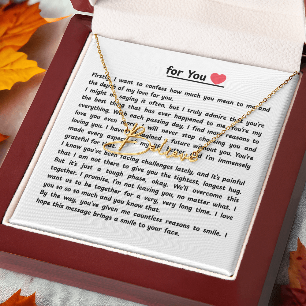 Personalized For You  Signature Name Necklace