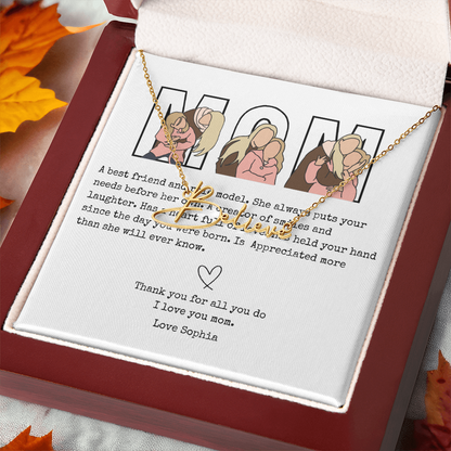 Personalized Mom Signature Name Necklace